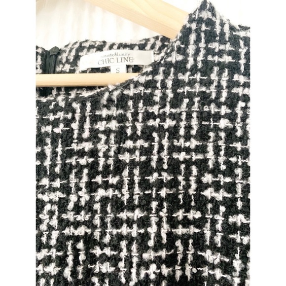 Retro black and white sheath dress - Picture 3 of 3